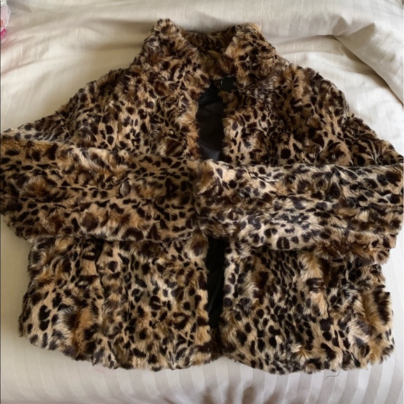 Jackets & Blazers - FAUX FUR LEOPARD JACKET